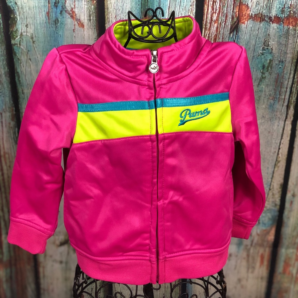 PUMA hit pink toddler girl matching set 18m NEW - Picture 2 of 8
